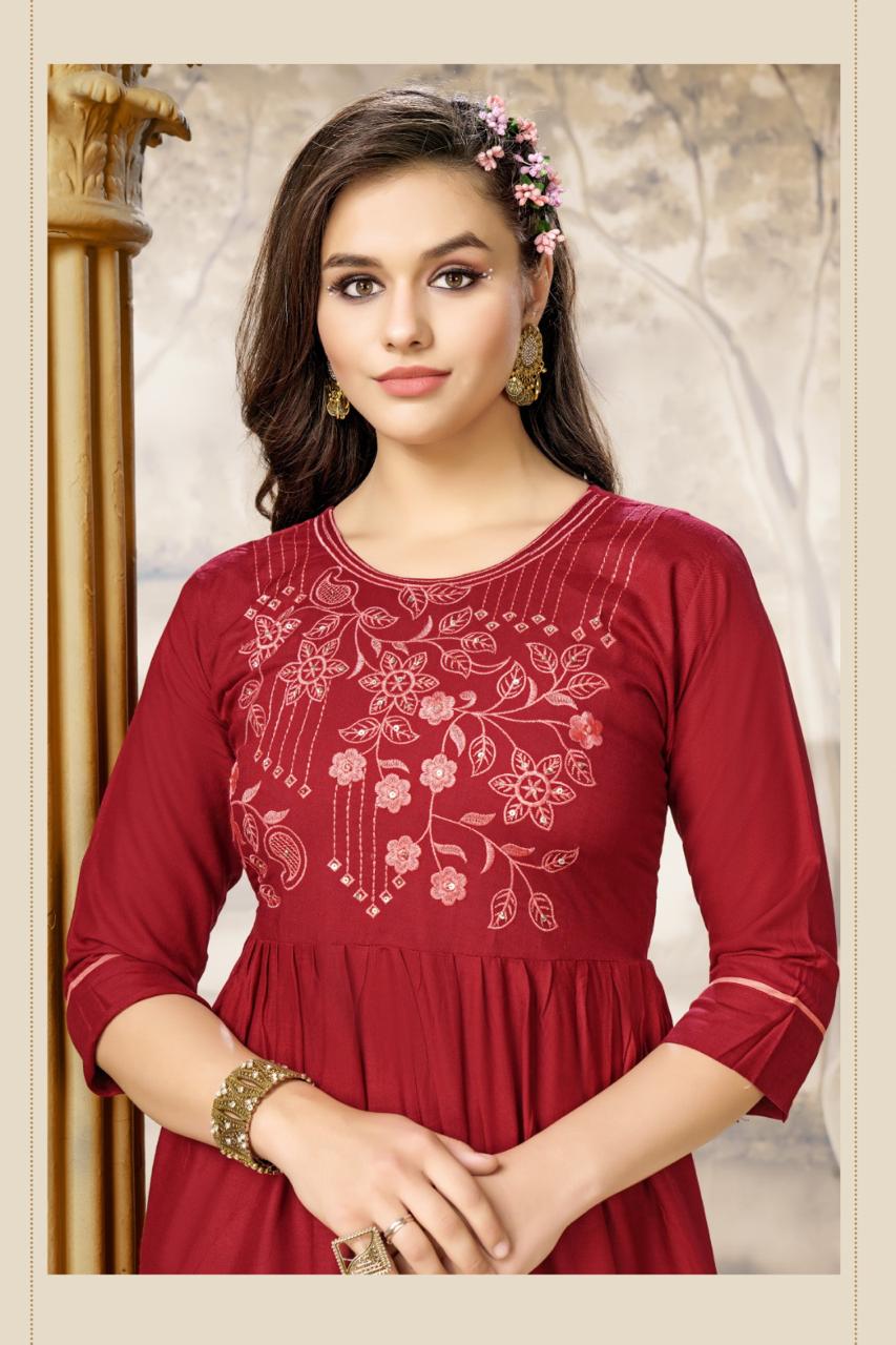 Samiksha By Hirwa Designer Kurti Catalog 